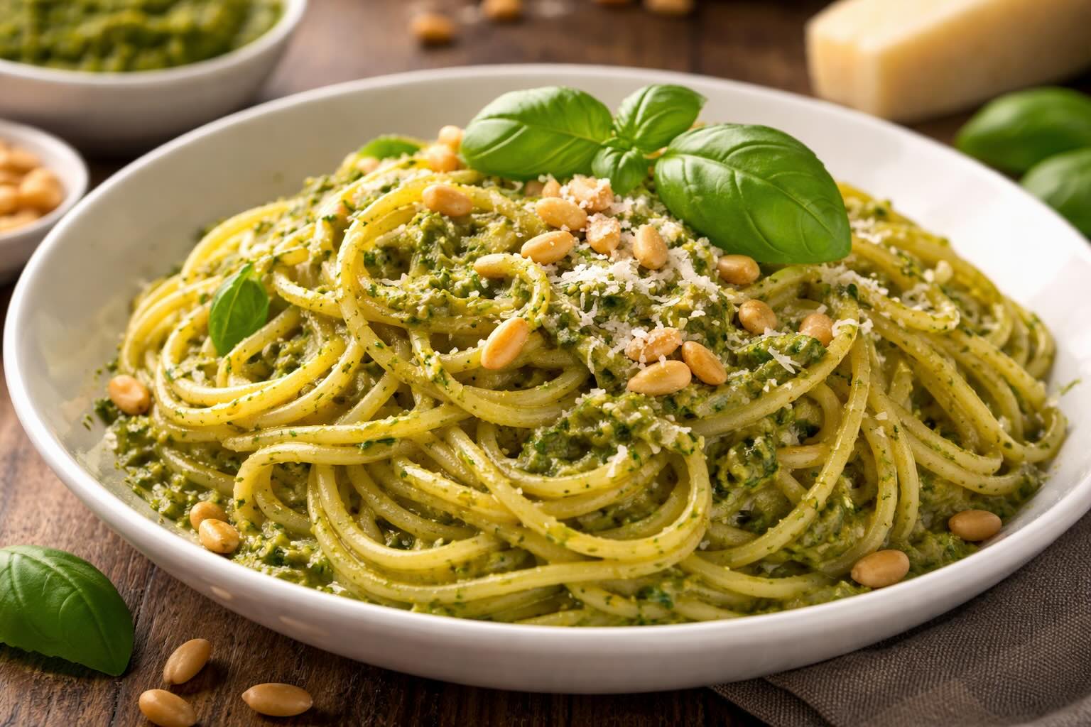 Pasta mit Pesto alla Genovese