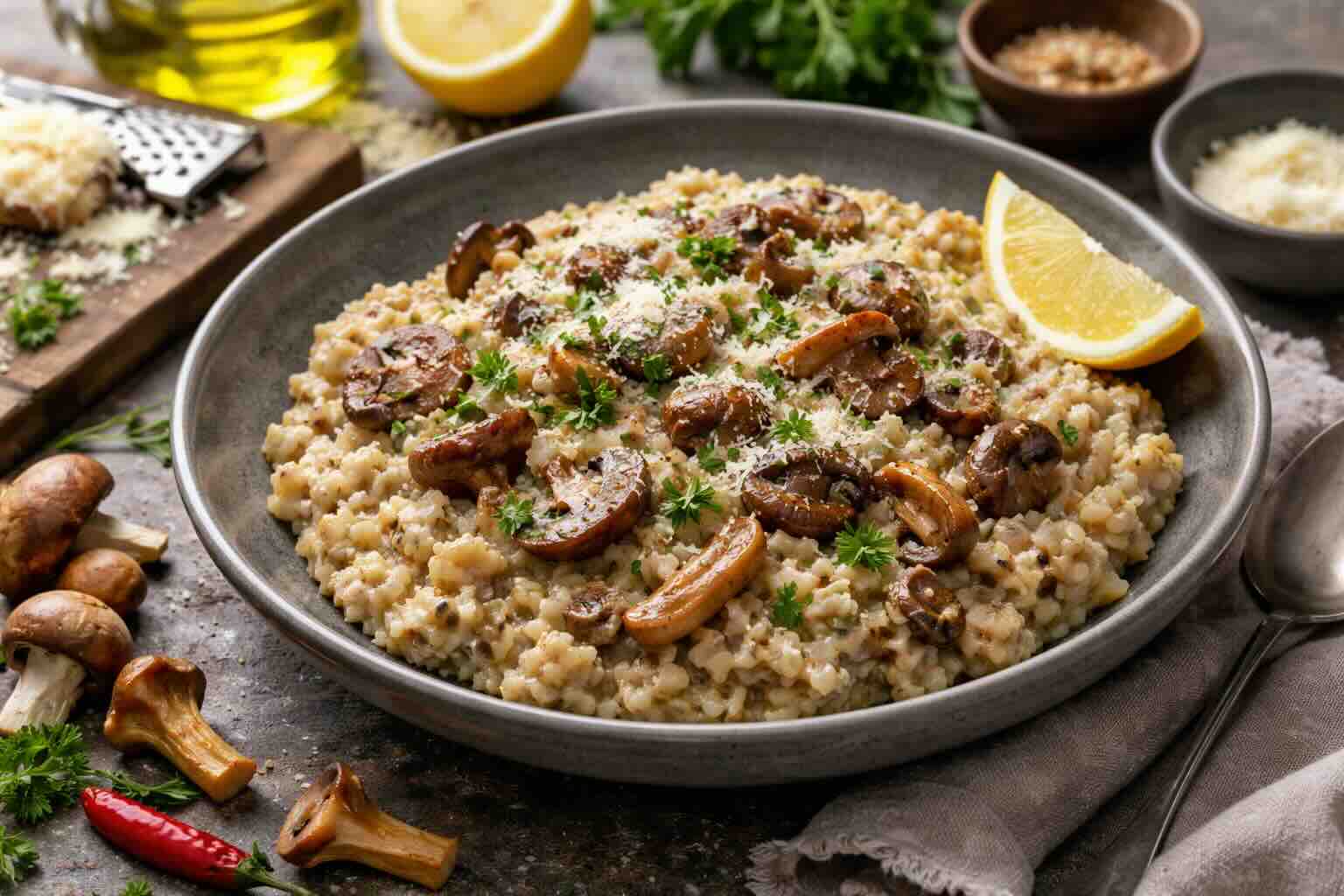Risotto mit Pilzen