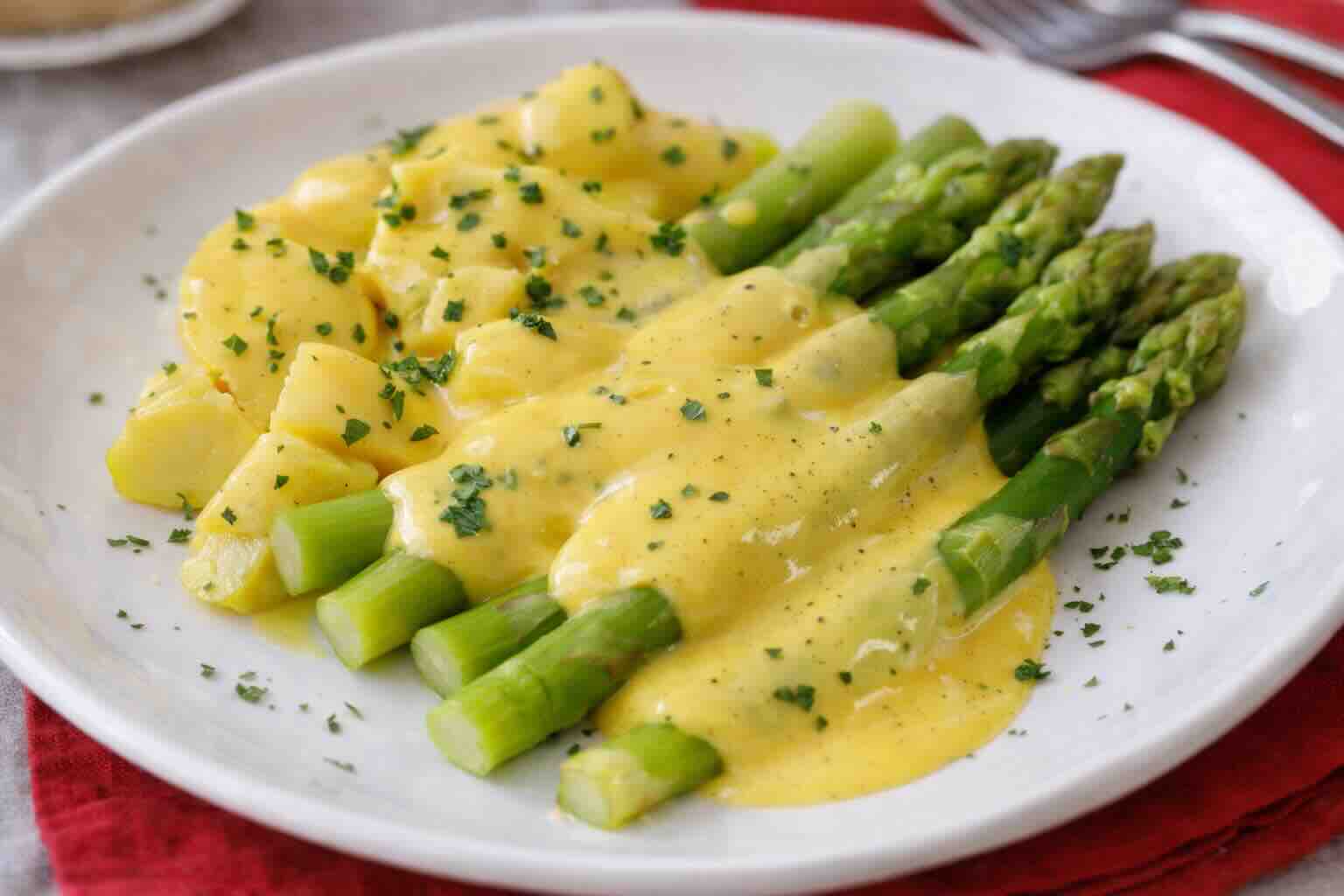 Spargel mit Sauce Hollandaise