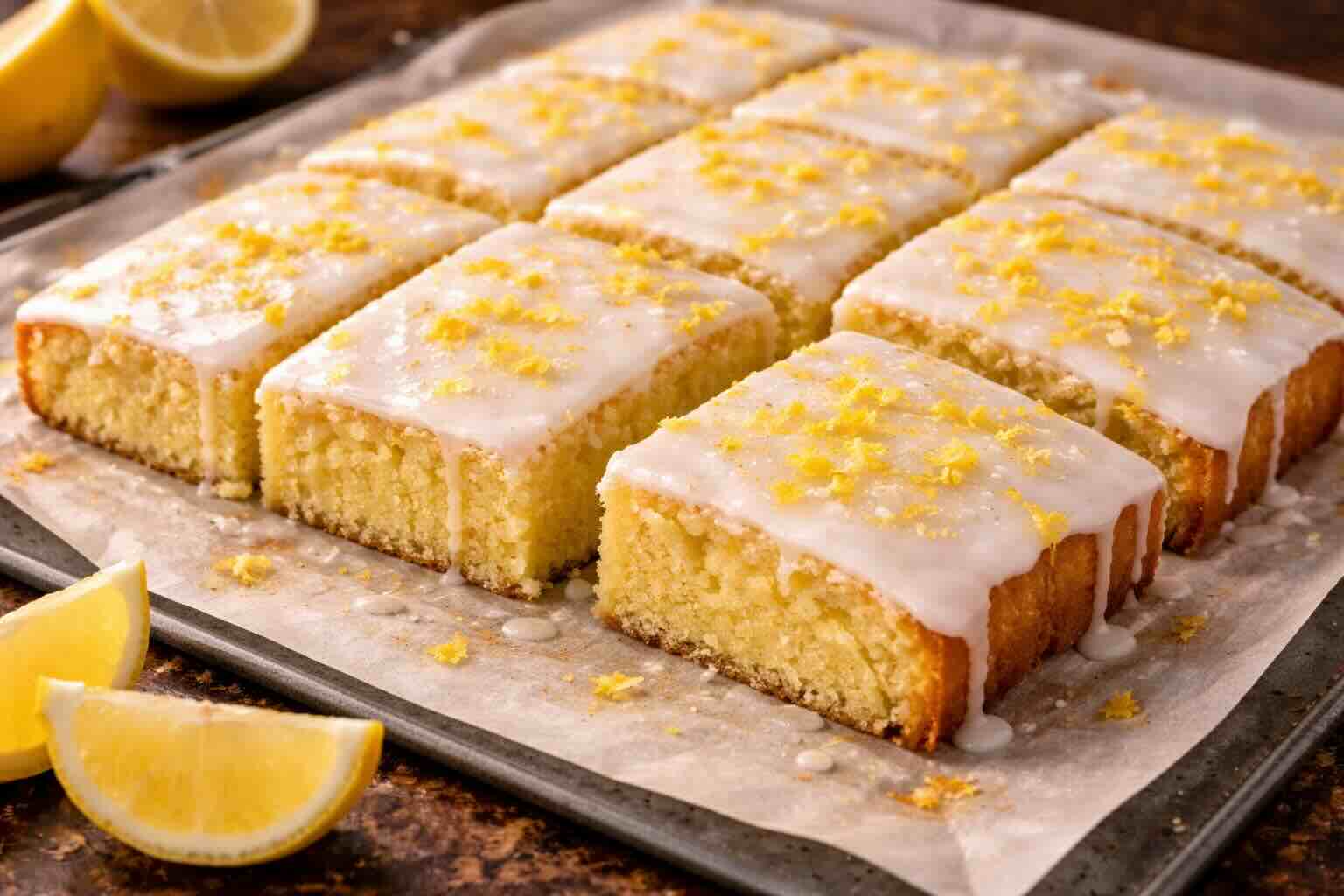 Zitronenkuchen vom Blech